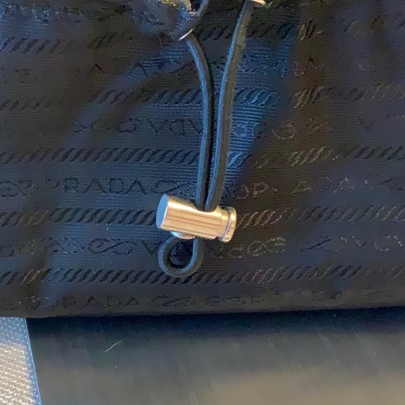 Prada Black Tessuto Nylon drawstring Clutch Bag - Picture 5 of 10